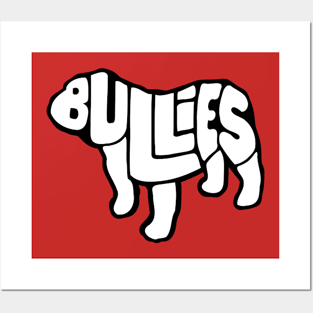 Letter Dog Design Blk Wall Art by Bullies Brand